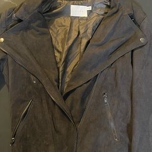 Suede Moto Jacket